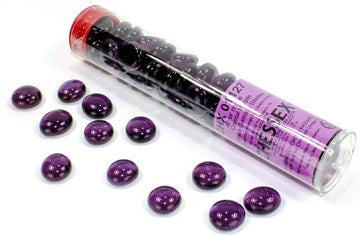 GLASS STONES VIOLET, QTY 40/5.5" TUBE