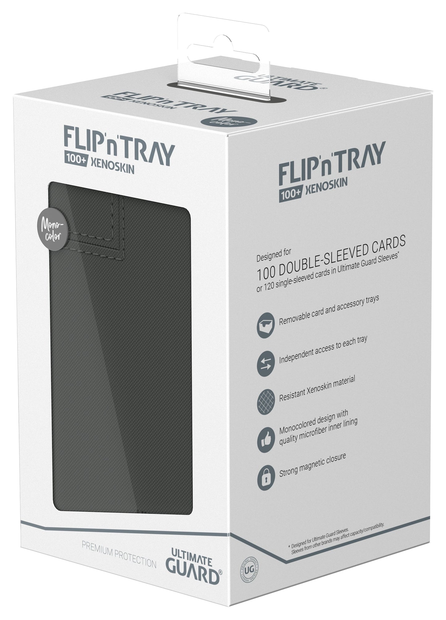 UG FLIP N TRAY DECK CASE MONOCOLOR GREY 100+
