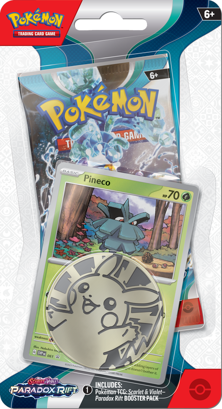 Pokemon SV4 Paradox Rift Checklane Blister Pineco