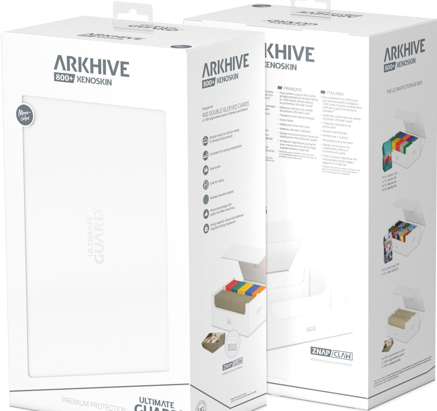 UG DECK CASE ARKHIVE 800+ MONOCOLOR WHITE