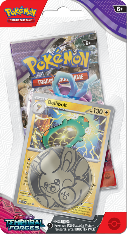 Pokemon SV5 Temporal Forces Checklane Blister Bellibolt