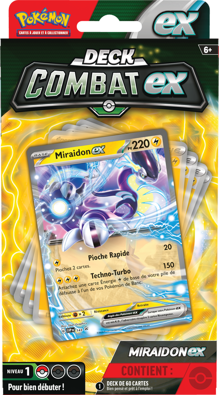Pokemon Deck Combat Miraidon EX (FRENCH)