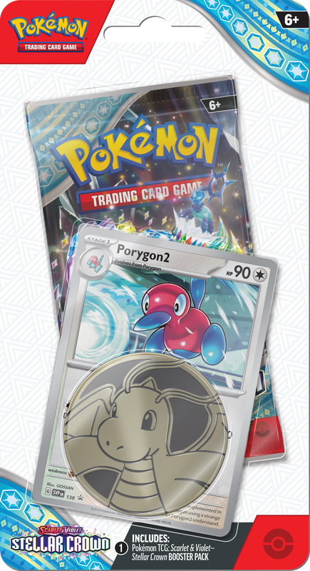 Pokemon SV7 Stellar Crown Checklane Blister Porygon2