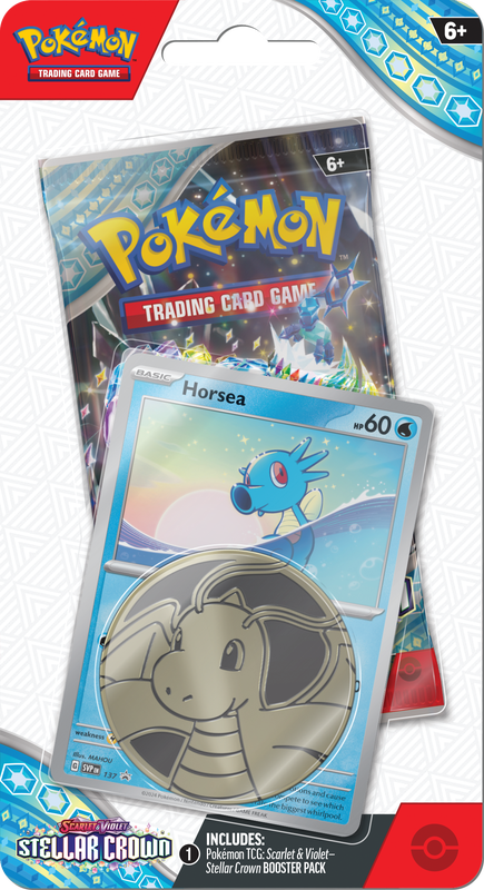 Pokemon SV7 Stellar Crown Checklane Blister Horsea