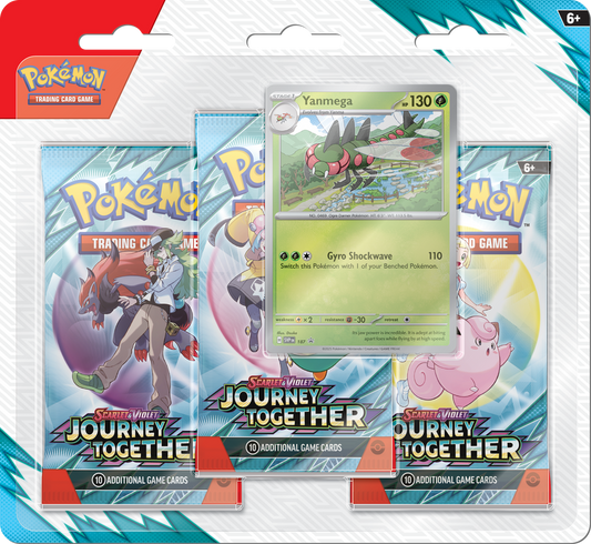 Pokemon SV9 Journey Together 3-Pack Blister Yanmega (2025-03-24)