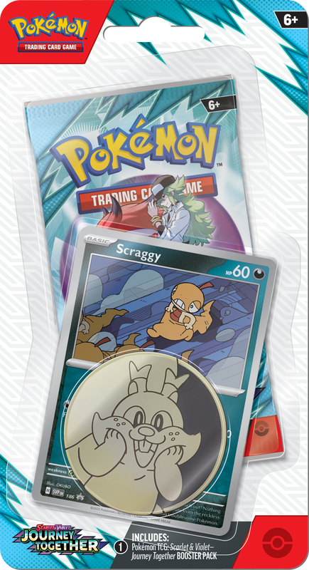 Pokemon SV9 Journey Together Checklane Blister Scraggy (2025-03-24)