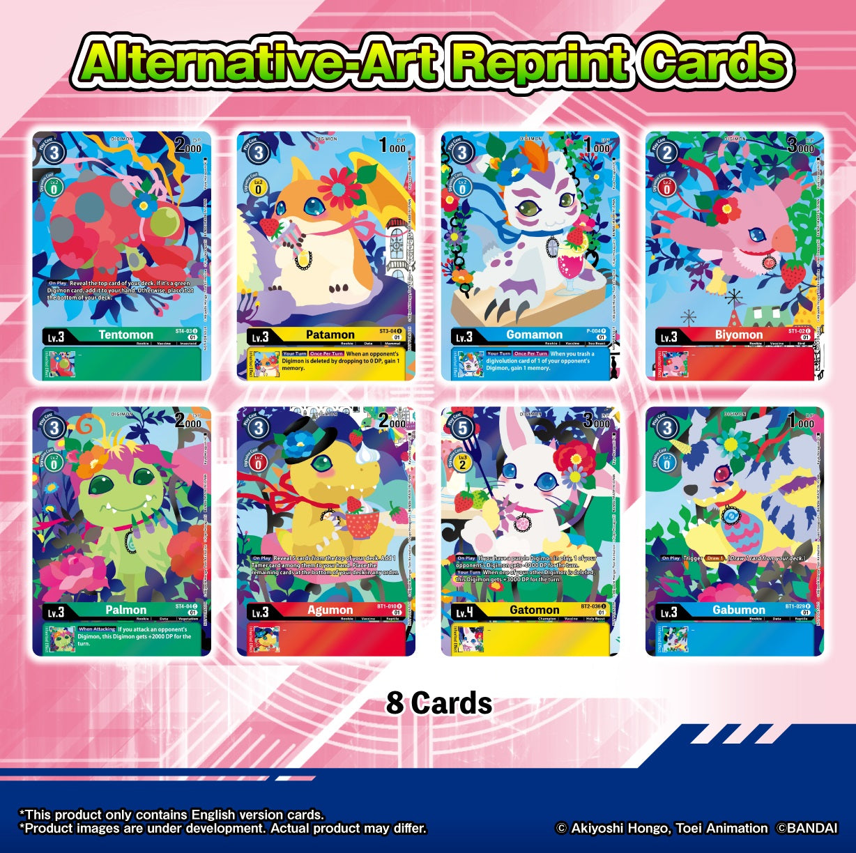DIGIMON PLAYMAT AND CARD SET 2 - FLORAL FUN