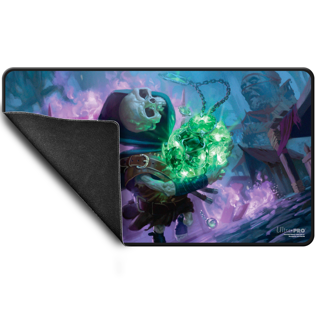 UP Playmat MTG Commander Series Three Color Shard Tinybones Black Stitched