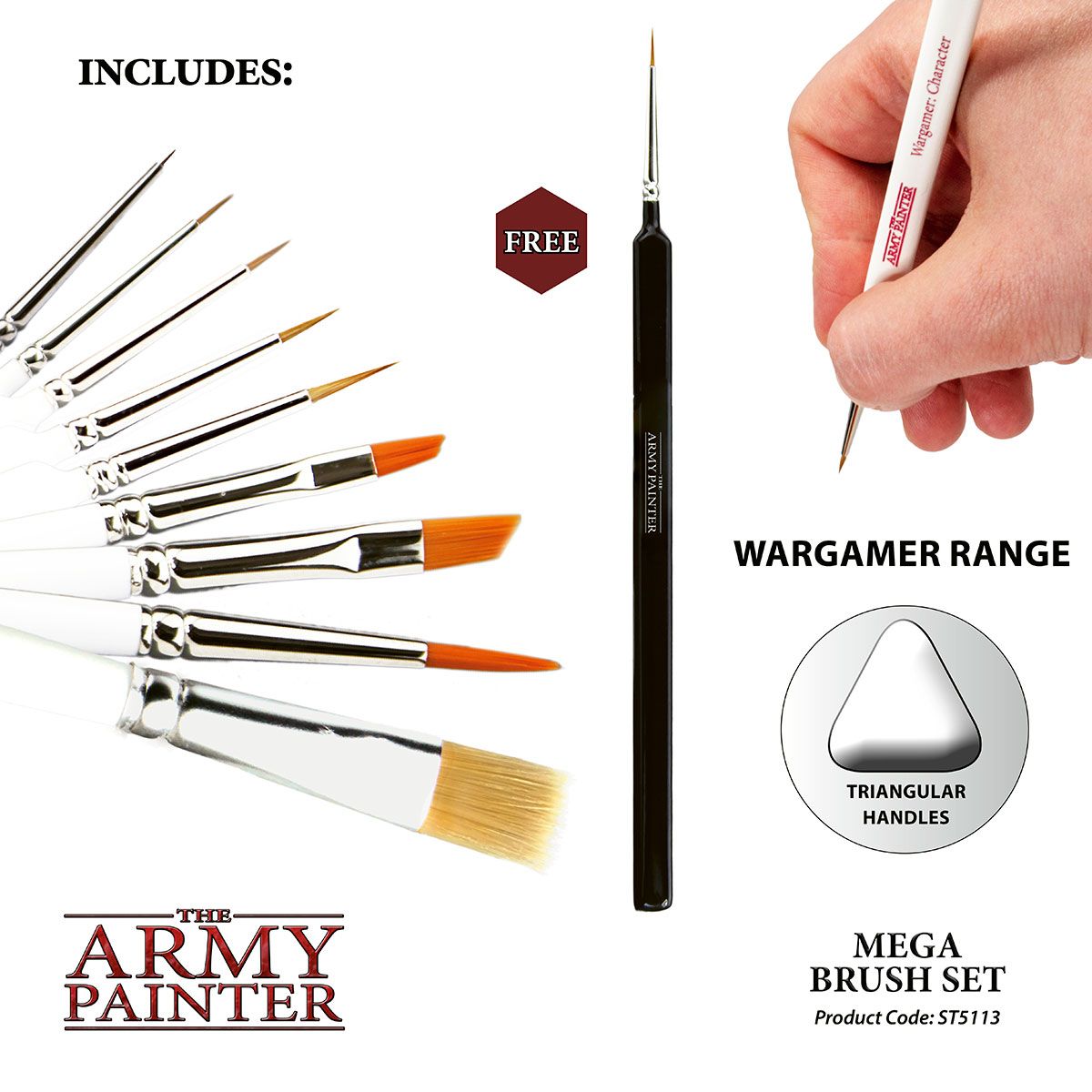 Army Painter - Wargames Mega Brush Set
