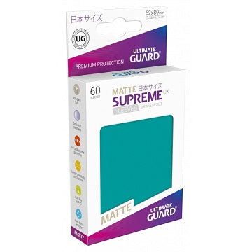 UG SLEEVES SUPREME UX SMALL MATTE PETROL BLUE 60CT
