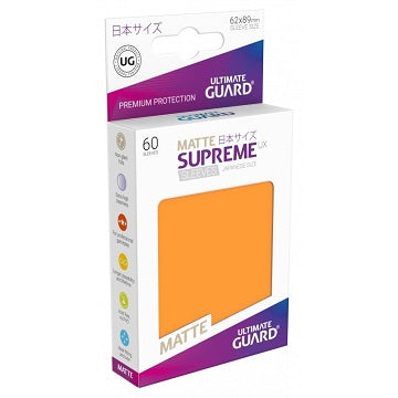 UG SLEEVES SUPREME UX SMALL MATTE ORANGE 60CT