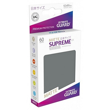 UG SLEEVES SUPREME UX SMALL MATTE DK GREY 60CT