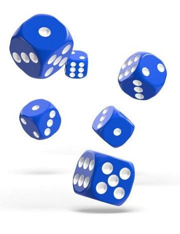 OAKIE DOAKIE 12D6 16MM DICE - SOLID BLUE