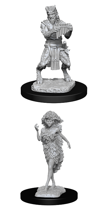 DND Unpainted Minis WV11 Satyr and Dryad
