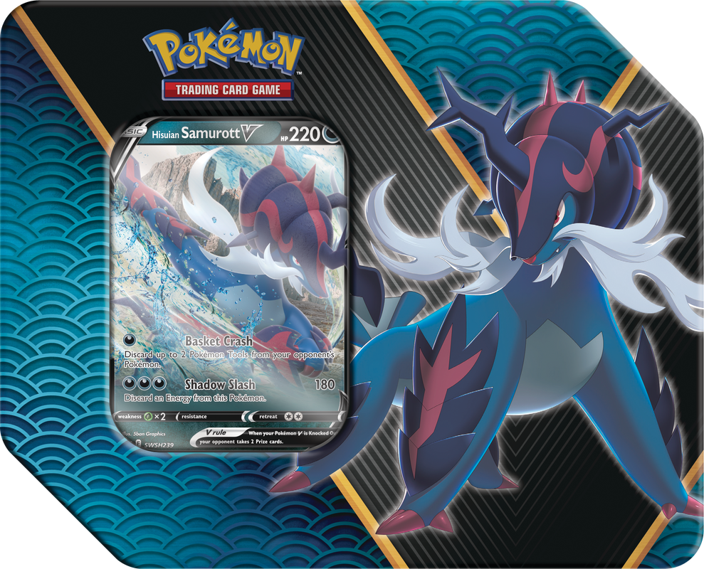 Pokemon Divergent Powers Tin Hisuian Samurott V