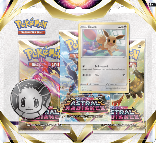 POKEMON SWSH10 ASTRAL RADIANCE 3PK BLISTER EEVEE