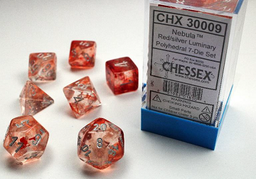 NEBULA 7-DIE SET RED/SILVER LUMINARY