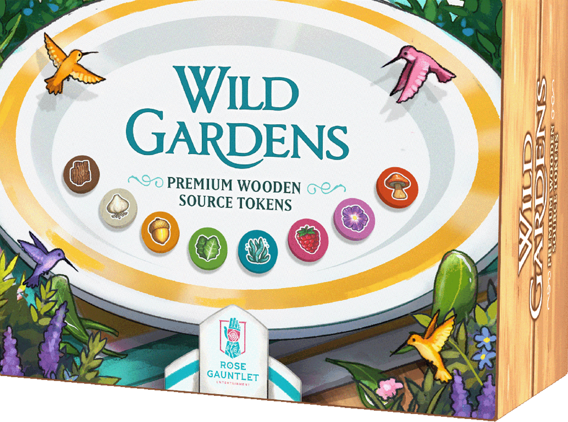Wild Gardens Premium Wooden Source Token Pack