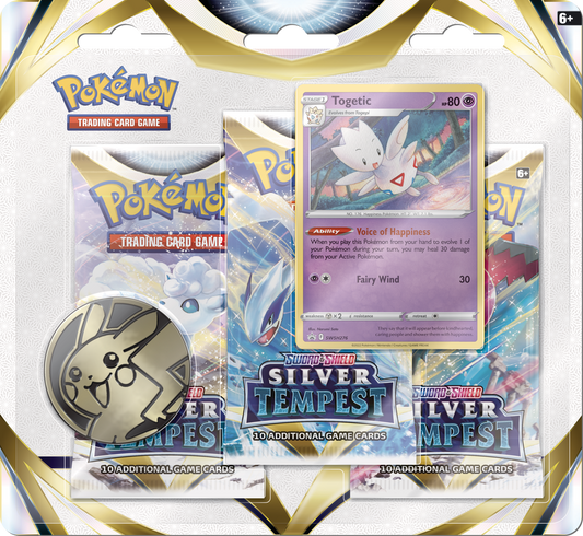 POKEMON SWSH12 SILVER TEMPEST - 3PK Blister