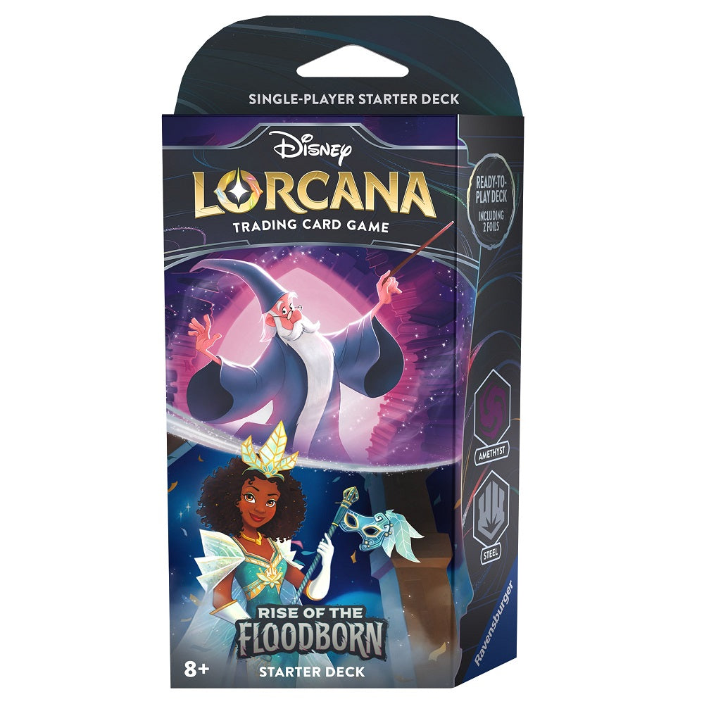 Disney Lorcana Rise of the Floodborn Starter Deck - Amethyst & Steel