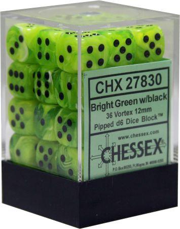 VORTEX 36D6 BRIGHT GREEN/BLACK 12MM