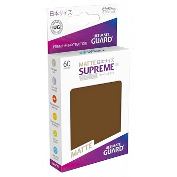UG SLEEVES SUPREME UX SMALL MATTE BROWN 60CT