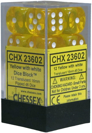 TRANSLUCENT 12D6 YELLOW/WHITE 16MM