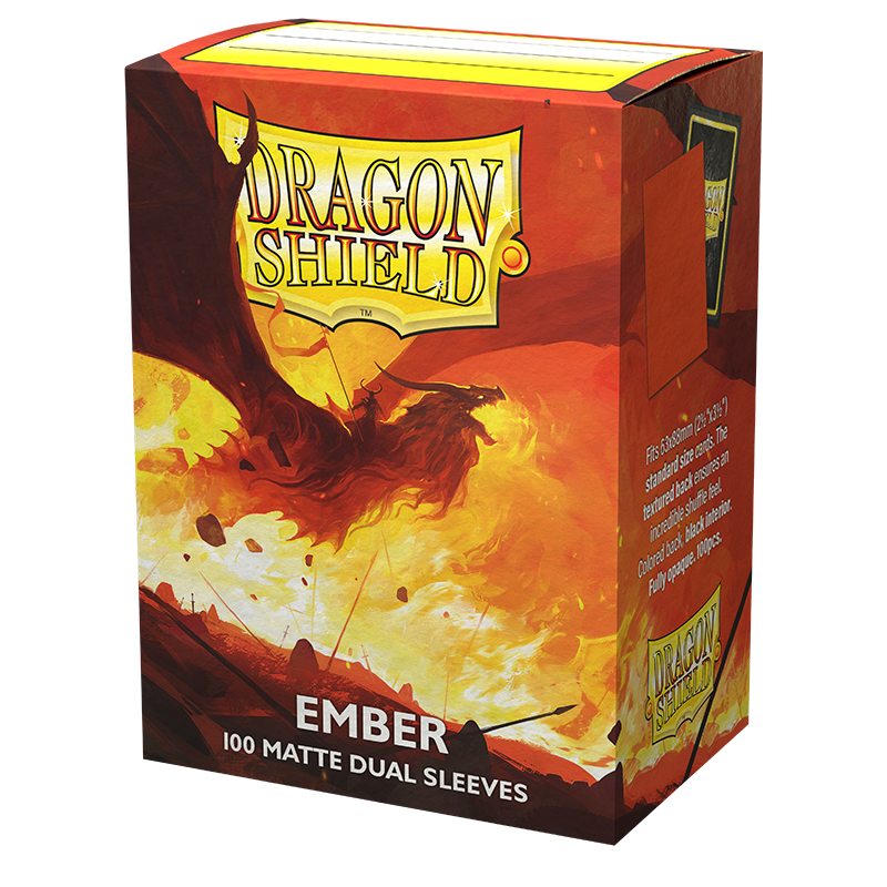 DRAGON SHIELD SLEEVES DUAL MATTE EMBER 100CT