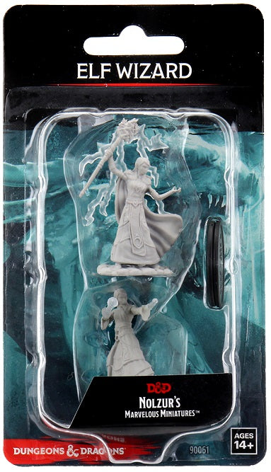 DND UNPAINTED MINIS WV12 FEMALE ELF WIZARD