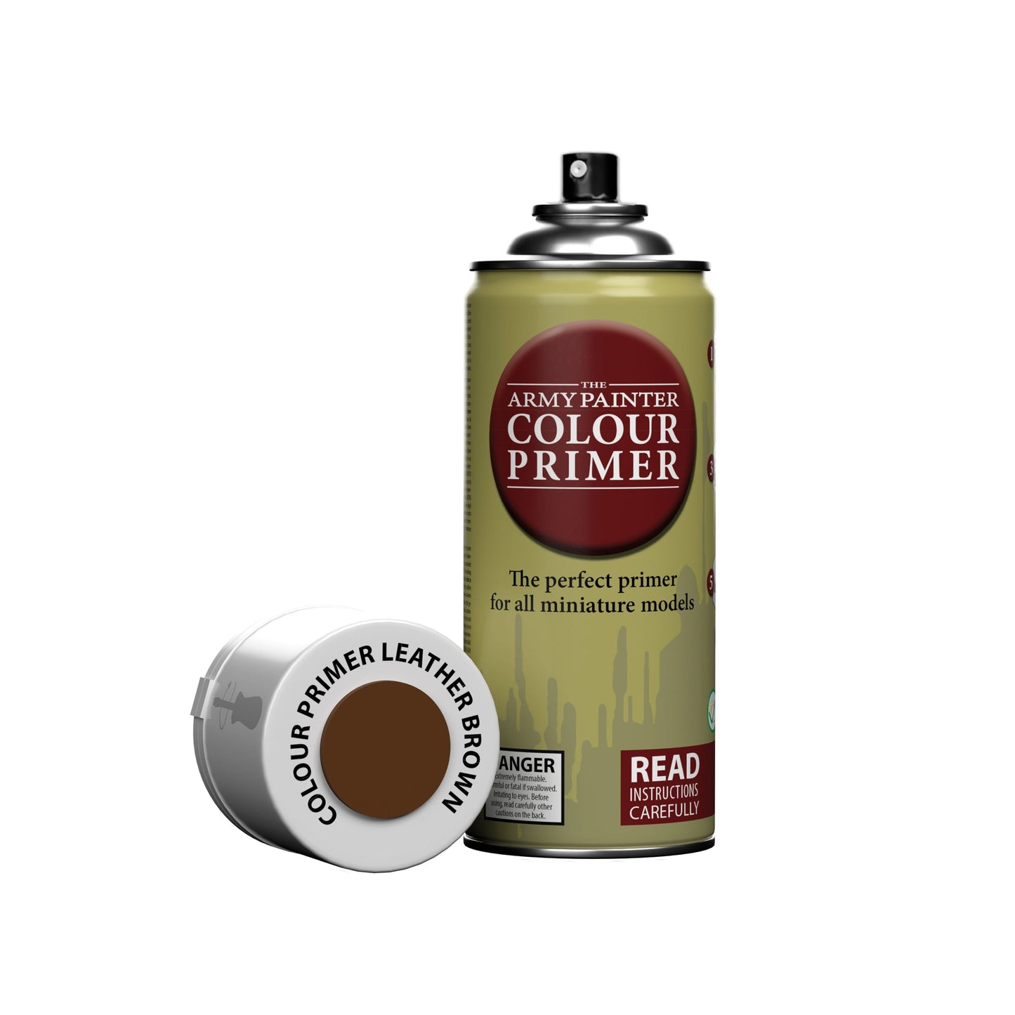 ARMY PAINTER - COLOUR PRIMER: LEATHER BROWN SPRAY (400ml) (CAN'T BE SHIPPED)