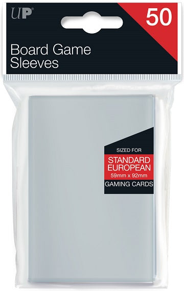 UP BG SLEEVES EUROPEAN 59MMX92MM 50CT