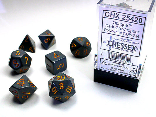 OPAQUE 7-DIE SET DARK GREY/COPPER