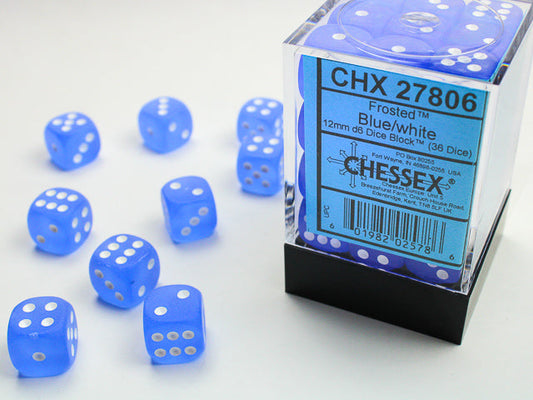 FROSTED 36D6 BLUE/WHITE 12MM
