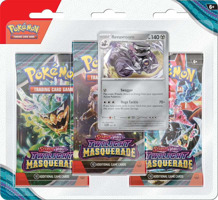 Pokemon SV6 Twilight Masquerade 3-Pack Blister Revavroom