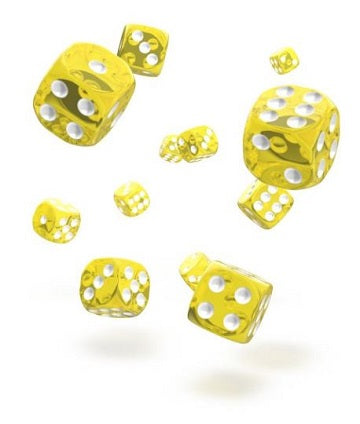 OAKIE DOAKIE 36D6 12MM DICE - TRANSLUCENT YELLOW