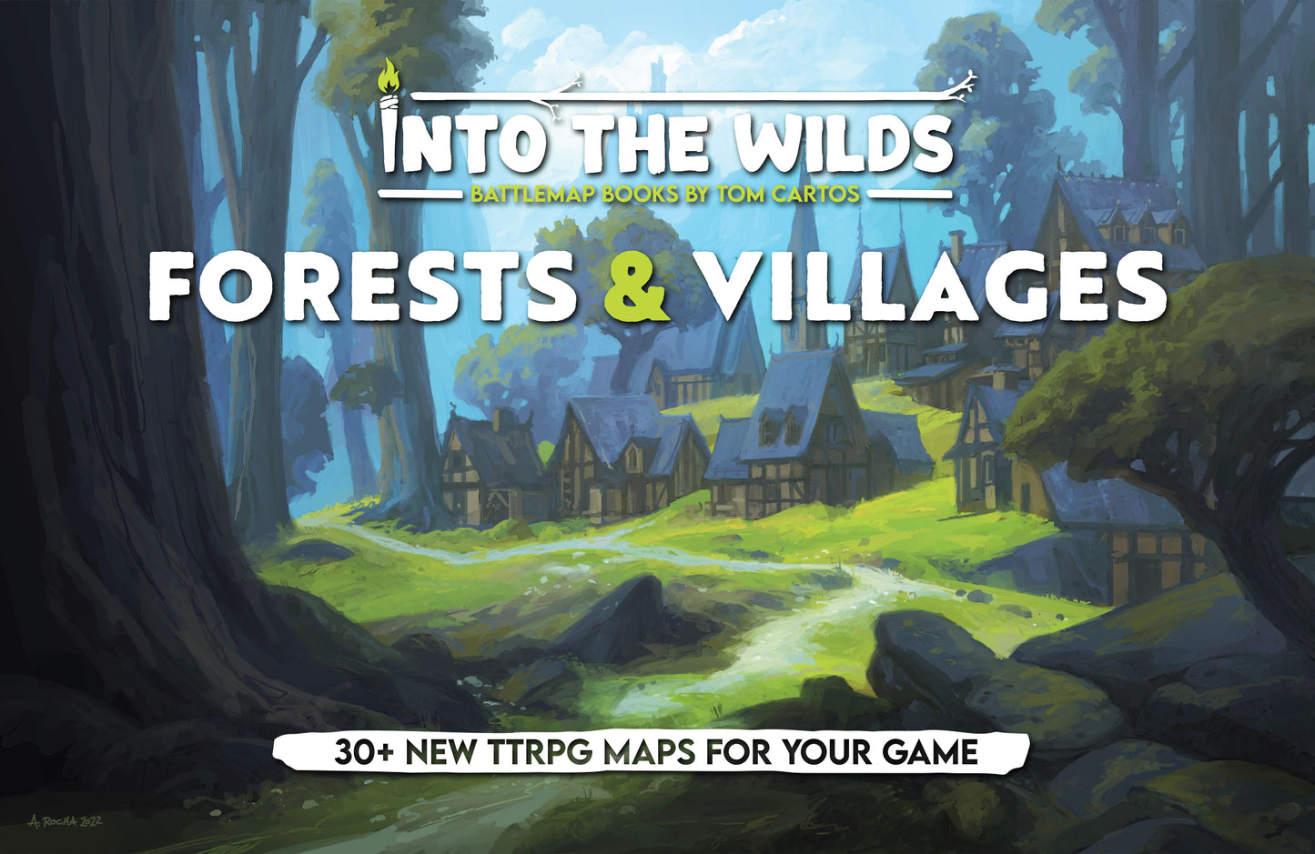 Into the Wilds Battlemap Books: Forests and Villages