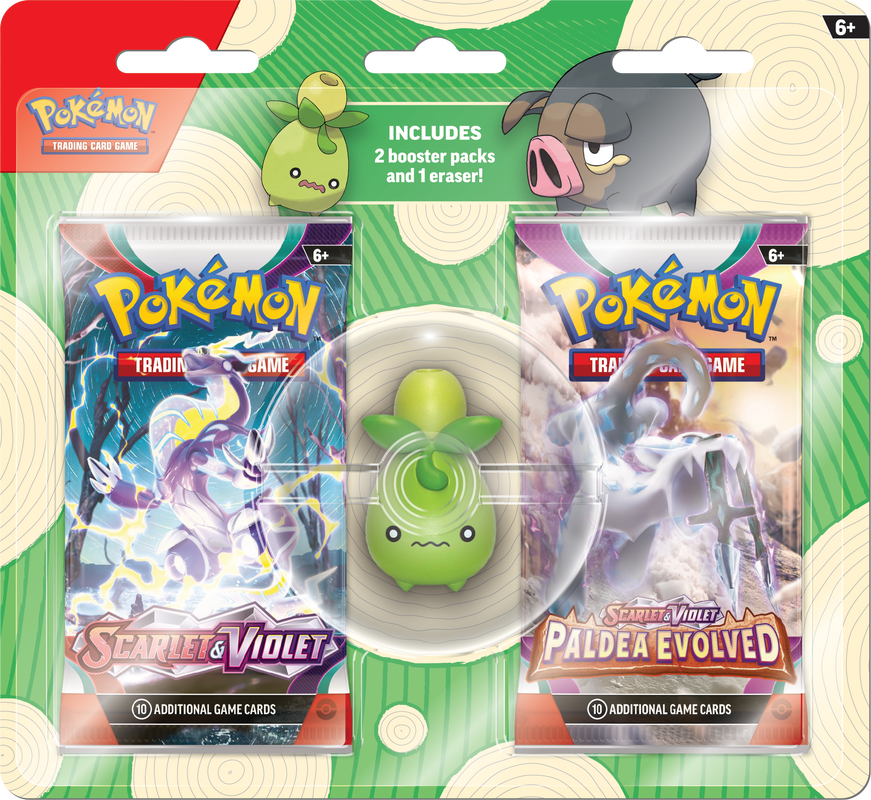 POKEMON BACK TO SCHOOL ERASER BLISTER 2023 SMOLIV