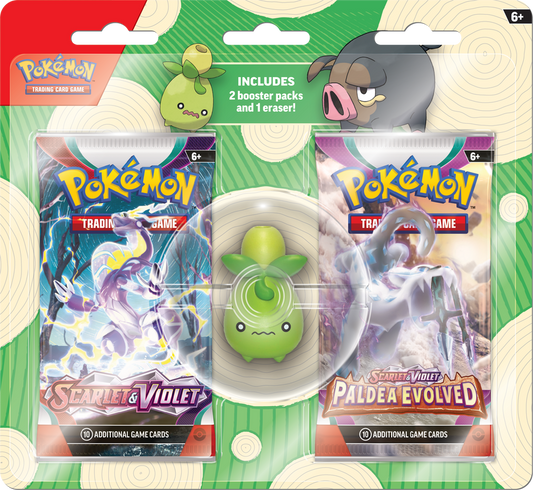 POKEMON BACK TO SCHOOL ERASER BLISTER 2023 SMOLIV
