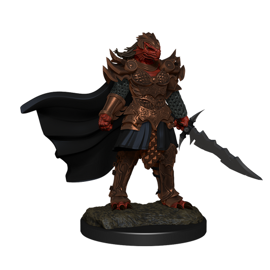 DND UNPAINTED MINIS WV15 DRAGONBORN FIGHTER FEMALE (PREORDER)