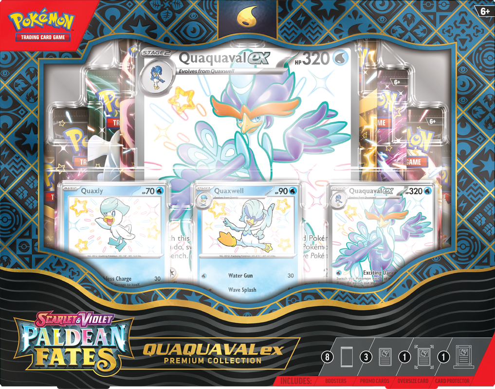 POKEMON SV4.5 PALDEAN FATES EX PREMIUM COLLECTION QUAQUAVAL EX