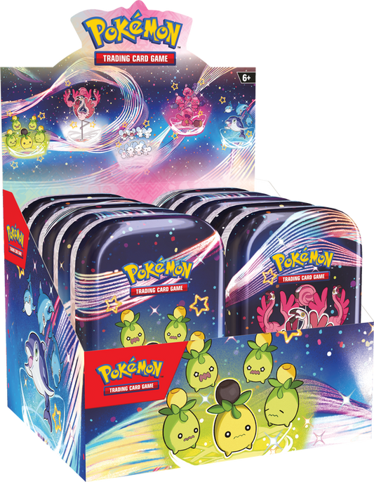 Pokemon SV4.5 Paldean Fates Mini Tin Display