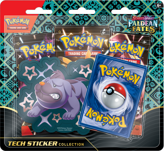 Pokemon SV4.5 Paldean Fates Tech Sticker Collection Maschiff