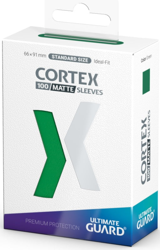 UG SLEEVES CORTEX STANDARD MATTE GREEN 100CT