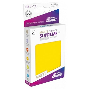 UG SLEEVES SUPREME UX SMALL MATTE YELLOW 60CT