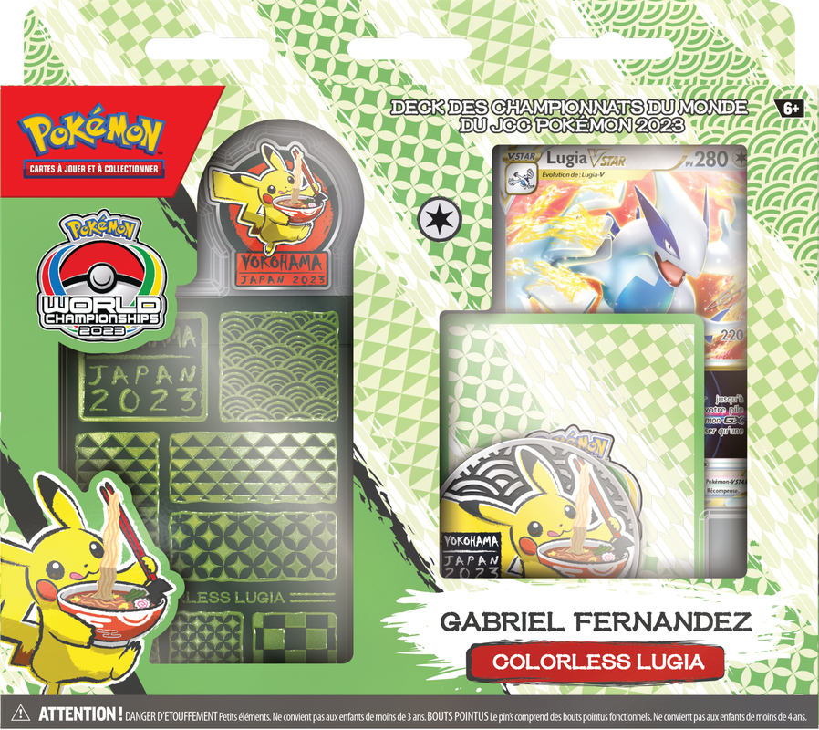 POKEMON WORLD CHAMPIONSHIPS DECK 2023 COLORLESS LUGIA (FRENCH)