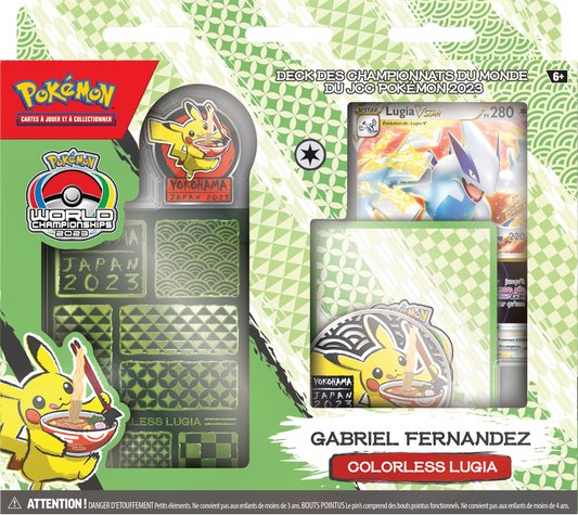 POKEMON WORLD CHAMPIONSHIPS DECK 2023 COLORLESS LUGIA (FRENCH)