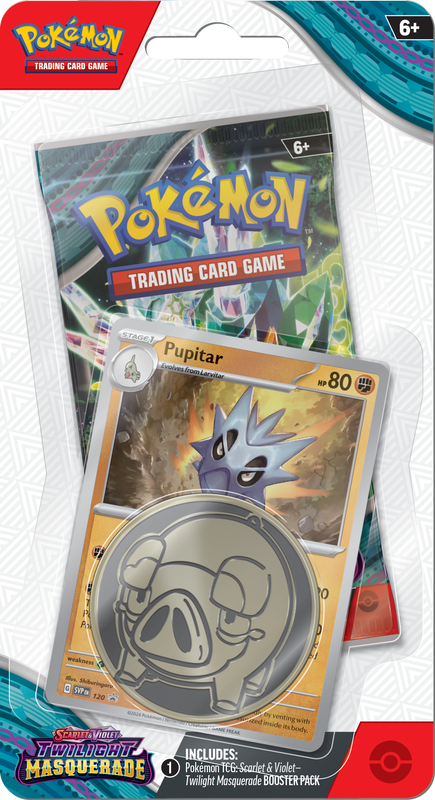 Pokemon SV6 Twilight Masquerade Checklane Blister Pupitar