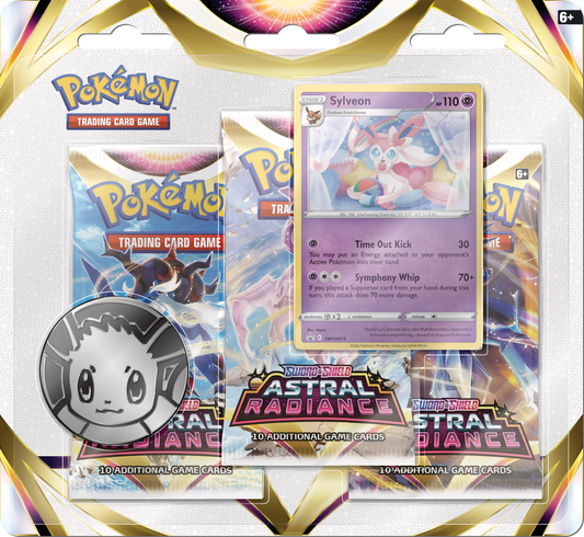 POKEMON SWSH10 ASTRAL RADIANCE 3PK BLISTER SYLVEON