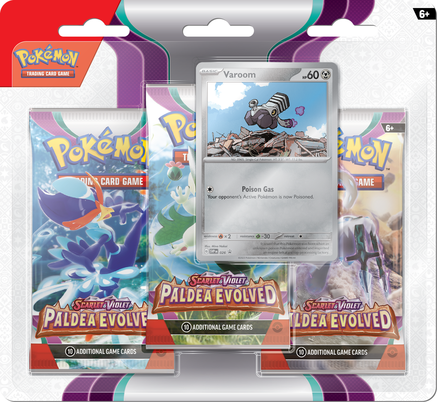 Pokemon SV2 Paldea Evolved 3PK Blister Varoom