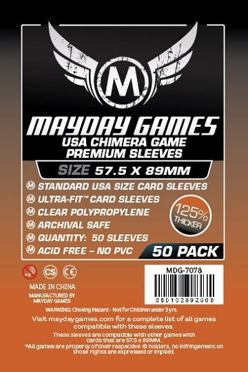 MAYDAY THICK SLEEVES 57.5MM X 89MM 50CT